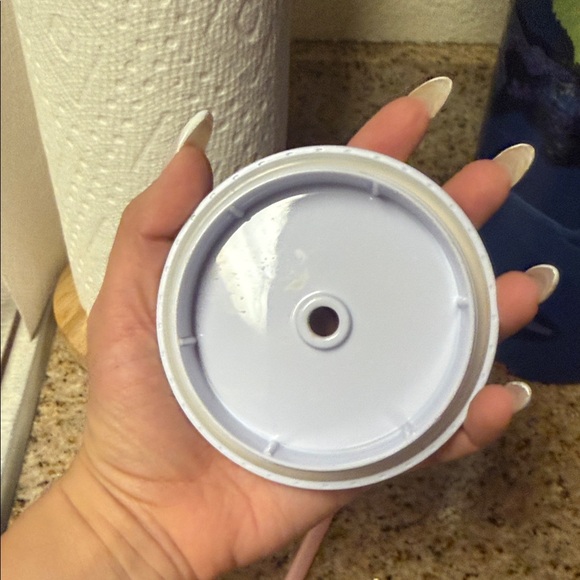 Starbucks | Sequin White Tumbler with Pink Straw and Green Logo - Picture 13 of 16